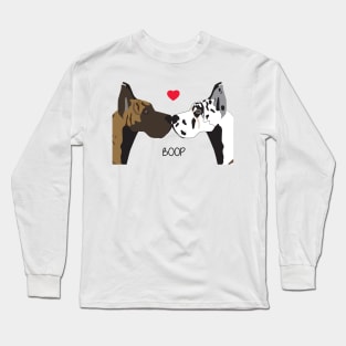 Great Dane Dog Boop I Love You Long Sleeve T-Shirt